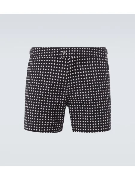 Pikčaste plavalne hlačke Tom Ford črna