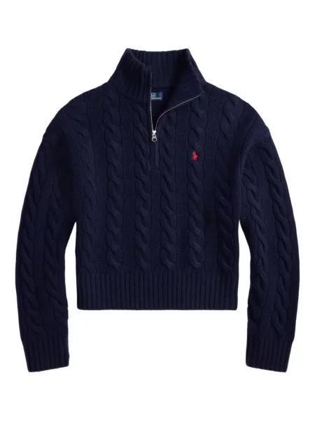Căciulă Polo Ralph Lauren cu broderie cu dungi cowboy roșu