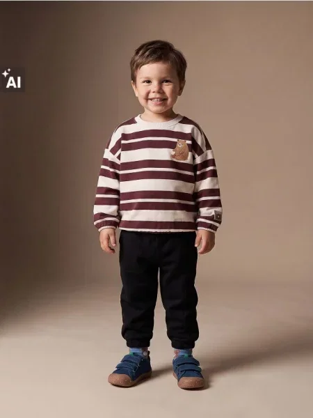 Sinsay Jogger kalhoty s prošíváním černá