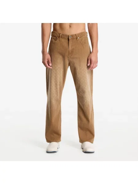 Blugi Daily Paper Faded Monogram Amba Jeans Beige L bej
