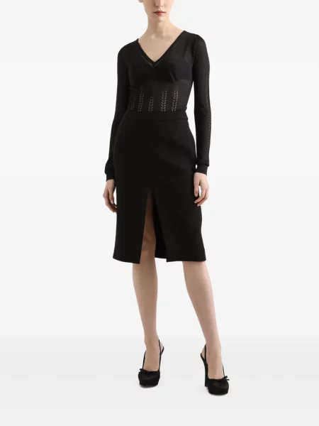 Pulover Dolce & Gabbana ajurat negru