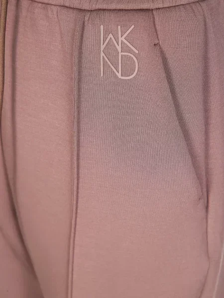 Bėgimas raišteliu kelnės Weekend Max Mara su autografu rožinė
