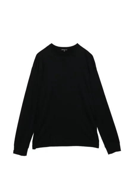 Lung tricou James Perse din jerseu negru