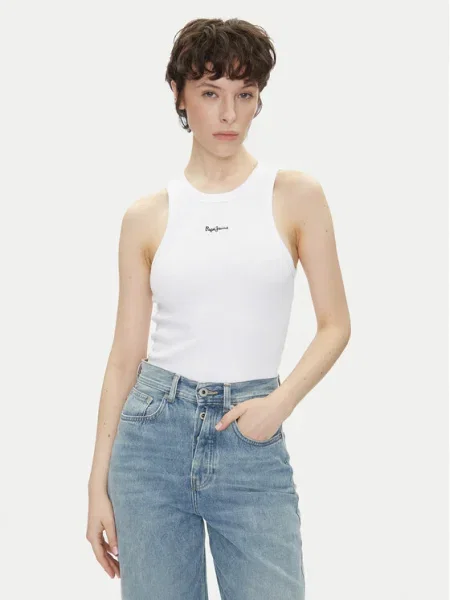 Топ Pepe Jeans бяло