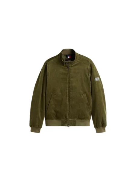 Lniana kamizelka Tommy Hilfiger zielona