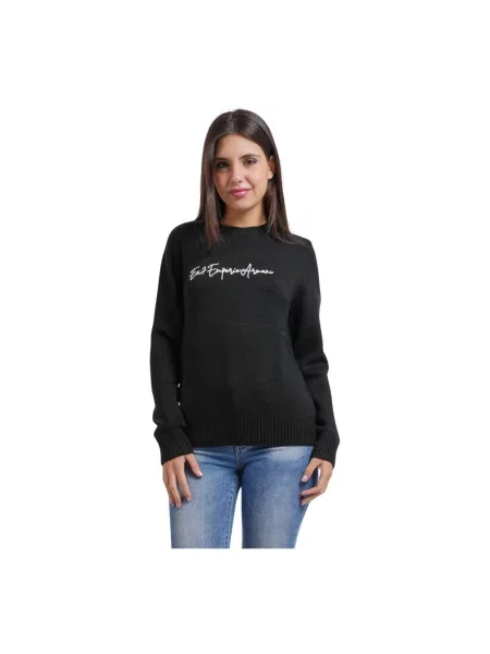 Sweter Emporio Armani wełniany czarny