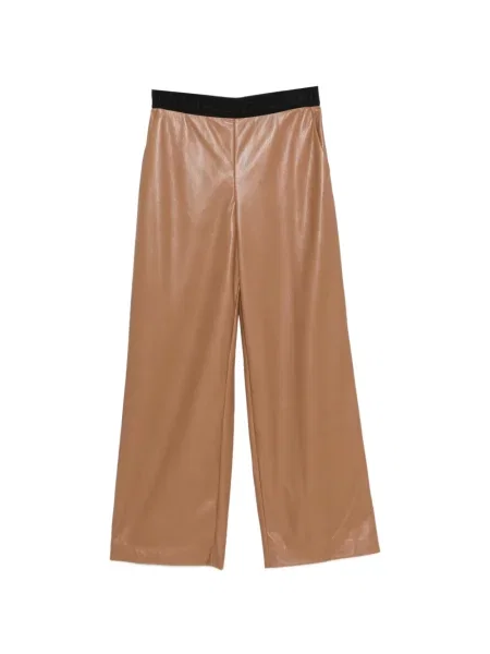 Pantaloni Liviana Conti cu autograf maro