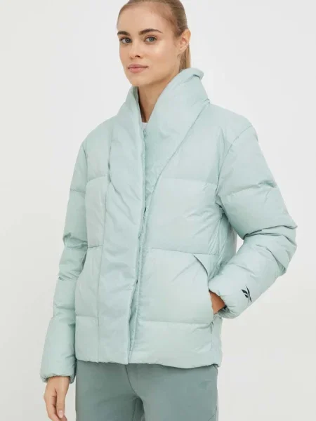 Geacă cu puf Reebok turcoaz