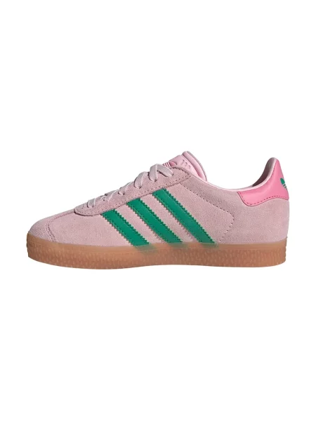 Adidas Originals Детски велурени маратонки GAZELLE розово