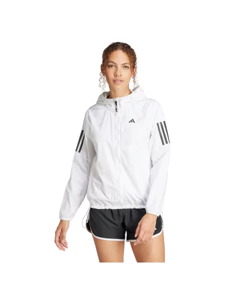 ADIDAS PERFORMANCE Sportska jakna Own The Run crna bijela
