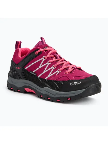 Juniorské topánky CMP Rigel Low Wp berry / pink fluo ružová