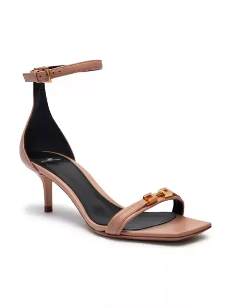 Elisabetta Franchi De piele sandale cu subțire roz