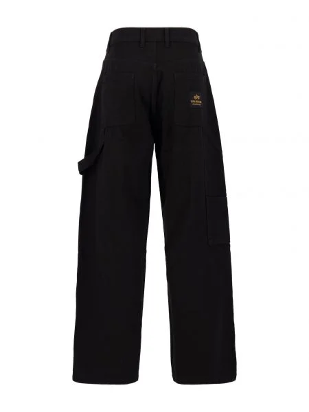 ALPHA INDUSTRIES Pantaloni cu Carpenter' negru