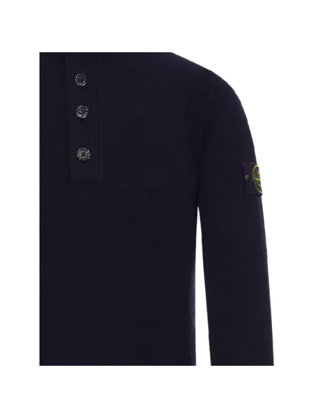 Sweter Stone Island z kamieniami niebieski