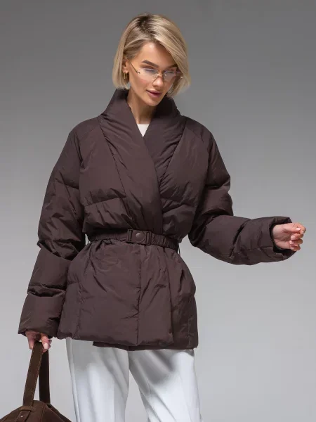 Демісезонна куртка VIVA WEAR коричневий