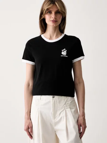 Karl Lagerfeld tricou pentru femei din IKON negru