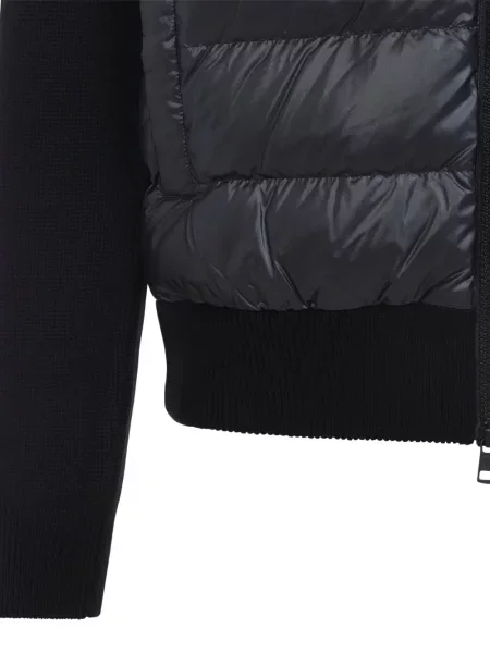 Geacă Moncler cu glugă negru