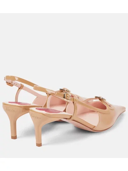 Pantofi cu toc Roger Vivier slingback bej