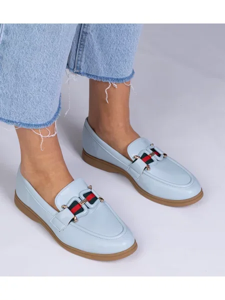 Usnjene loaferke D/ceo modra