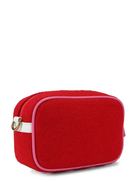 Kurt Geiger London crossbody kabelka dámska vlnená Southbank červená