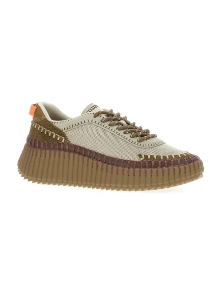 Sneakersy Chloe Nama skórzane zielone