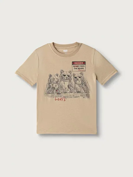 Levi's tričko detské FEED THE BEARS TEE béžová