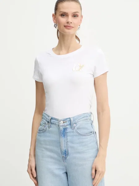Тениска Armani Exchange дамска бяло