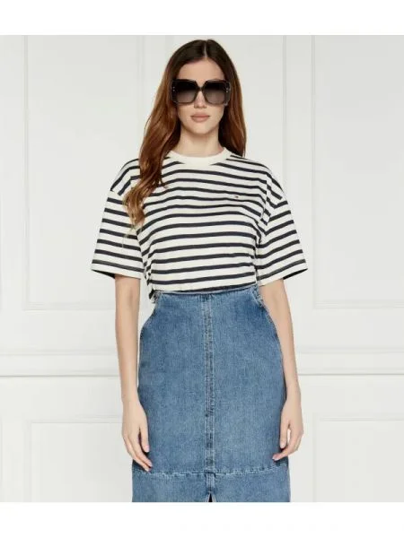 Tommy Hilfiger Tricou | Oversize fit alb
