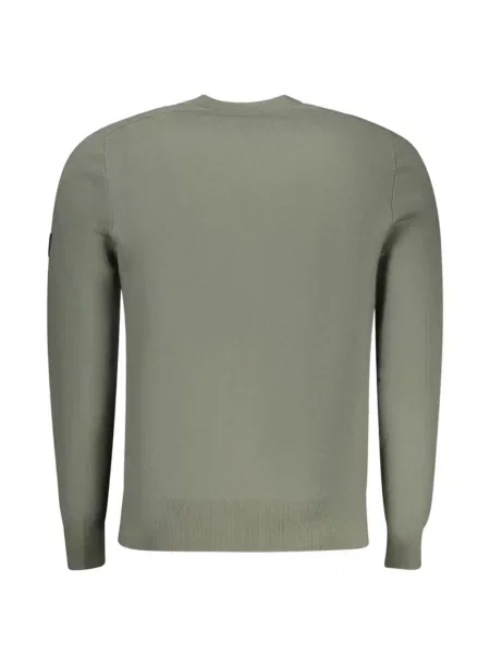 Pulover North Sails cu decolteu rotund cu autograf verde