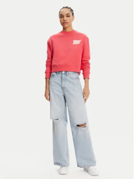 Tommy Jeans Mikina růžová