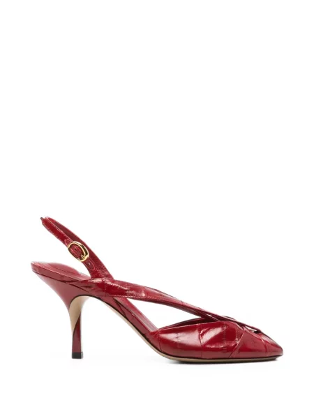 Sandale Jacquemus slingback roșu