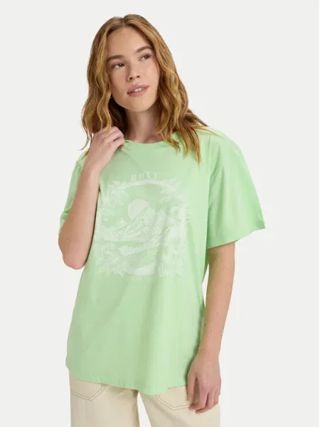 Roxy Tricou Hangloose The Sky verde