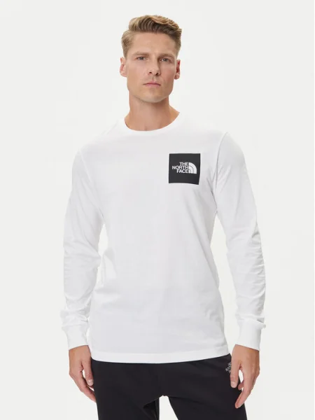Tricou mânecă lungă The North Face alb