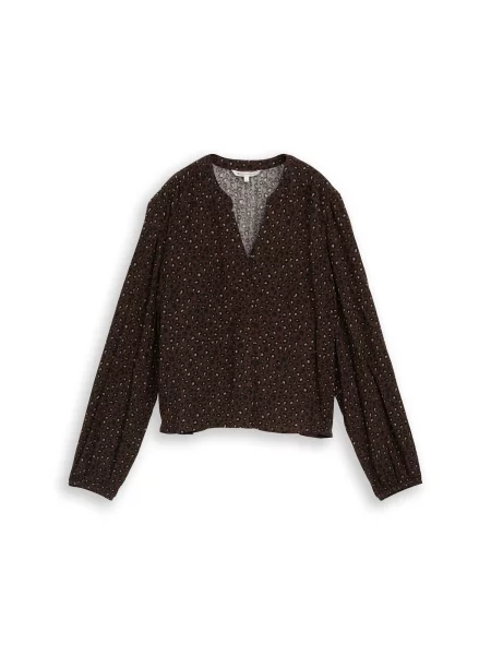 TOM TAILOR DENIM Bluză bronz negru