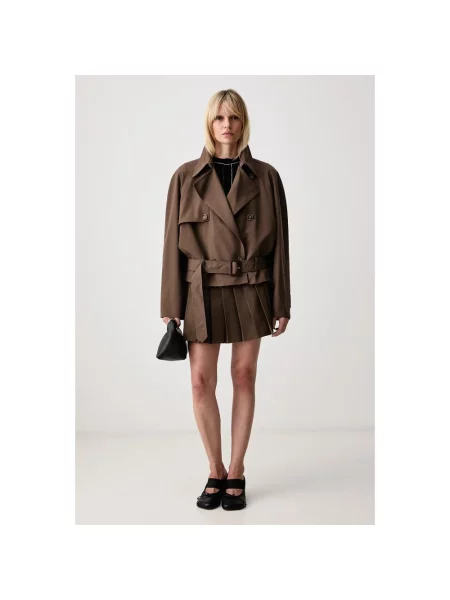 Spódnica mini Mm6 Maison Margiela brązowa