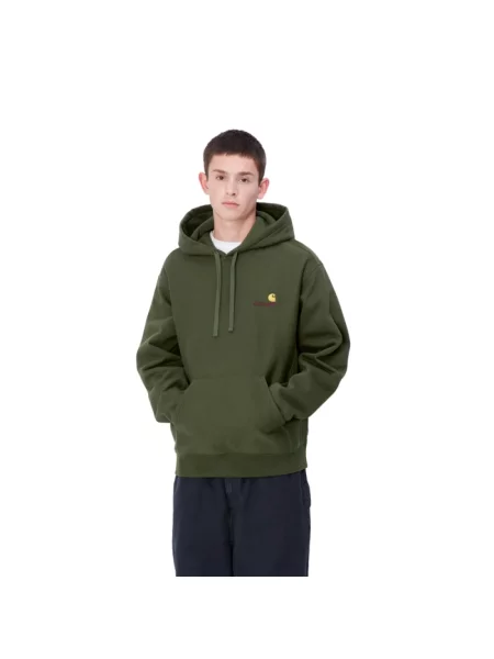 Bluza z kapturem Carhartt Wip z kapturem zielona