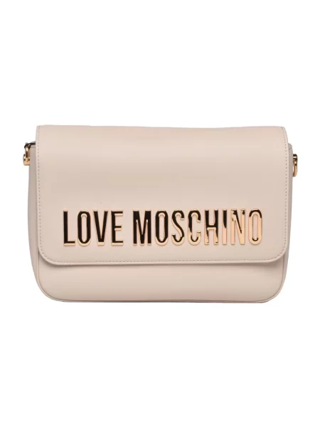 Torebka Love Moschino z logo beżowa