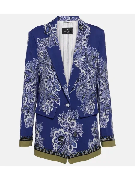 Sacou Etro cu imagine albastru