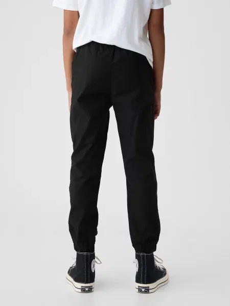 Pantaloni de jogging copii Gap alb