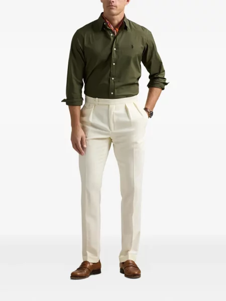 Fular Polo Ralph Lauren plisat tricotate cu imagine albastru