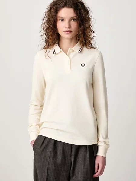 Fred Perry majica dugih rukava ženska bež