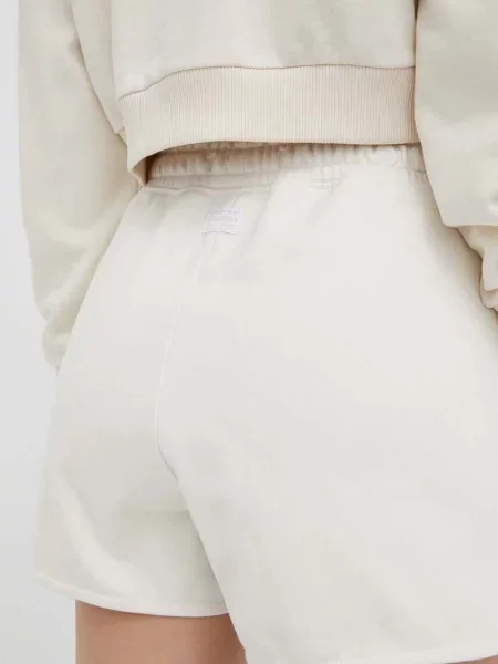 Kraťasy G-Star Raw hladké high waist béžová