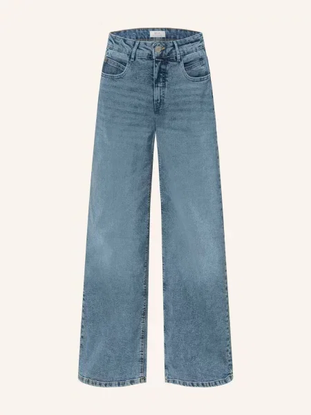 Opus Široké Džíny Miva Coastal mid joy blue modré