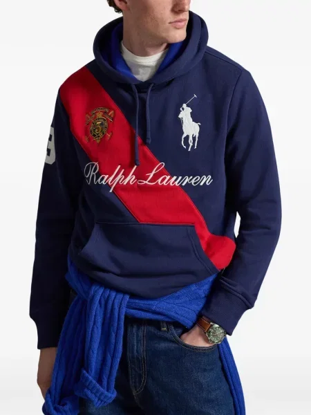 Polo majica Polo Ralph Lauren s vezom keper karirana plava