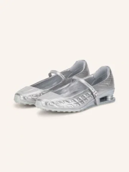 Nike Mary Jane Baleríny Shox Z Calistra stříbrná