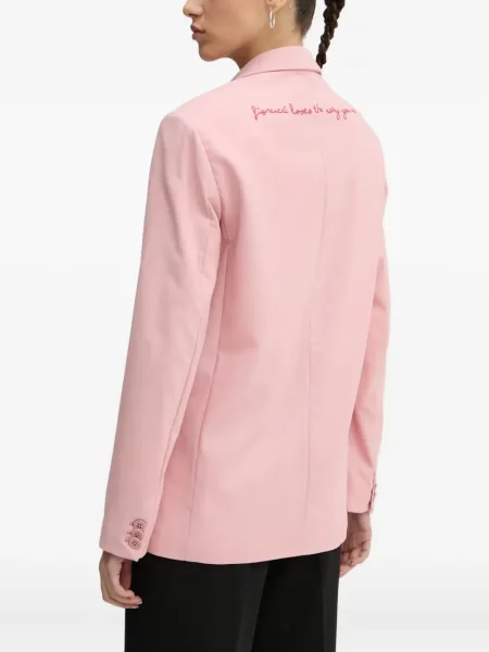 Sacou Fiorucci cu broderie de lână roz