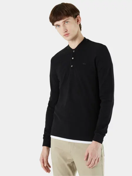 Поло Lacoste черное