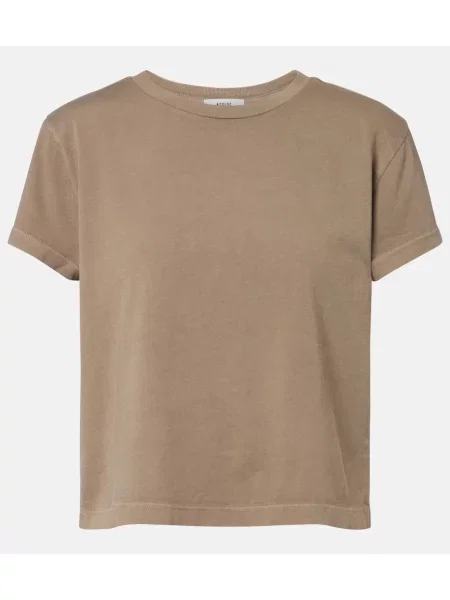 Tricou Agolde din jerseu maro