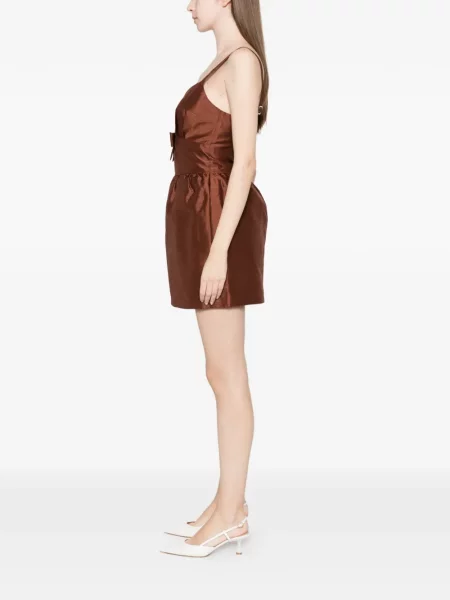 Kostiumas mini mini suknelė Shushu/tong su lankeliu ruda