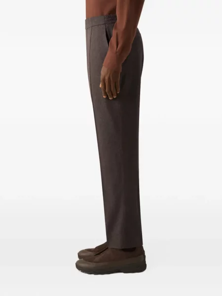 Pantaloni Zegna de lână maro